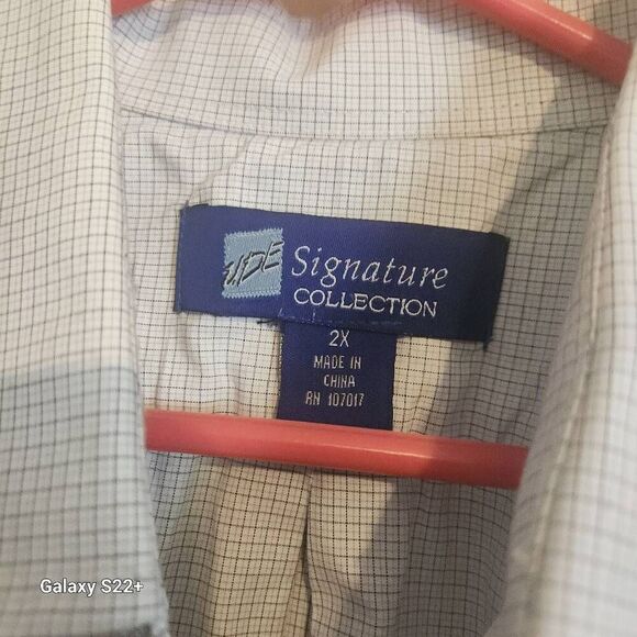 M29 UDE Signature Collection light gray plaid dress shirt - Picture 8 of 9